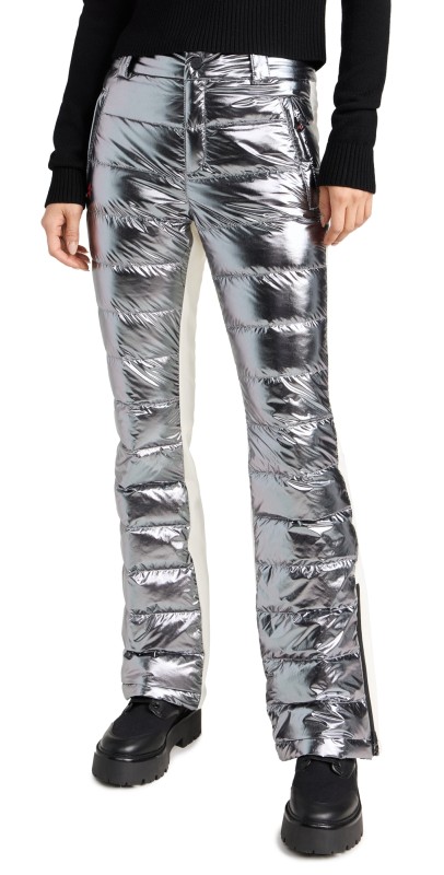 Perfect Moment Talia Quilted Pants Silver HP Foil