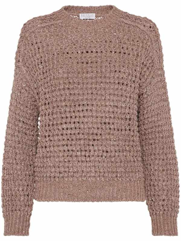 linen-blend jumper