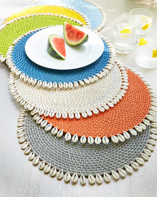 Capiz Placemats, Set of 4