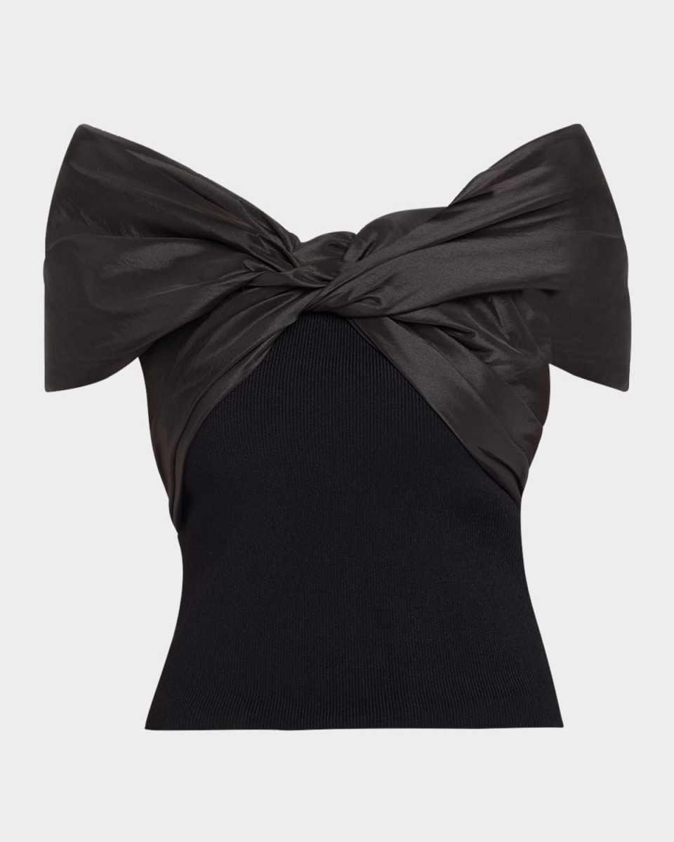 Celiana Combo Off-The-Shoulder Top