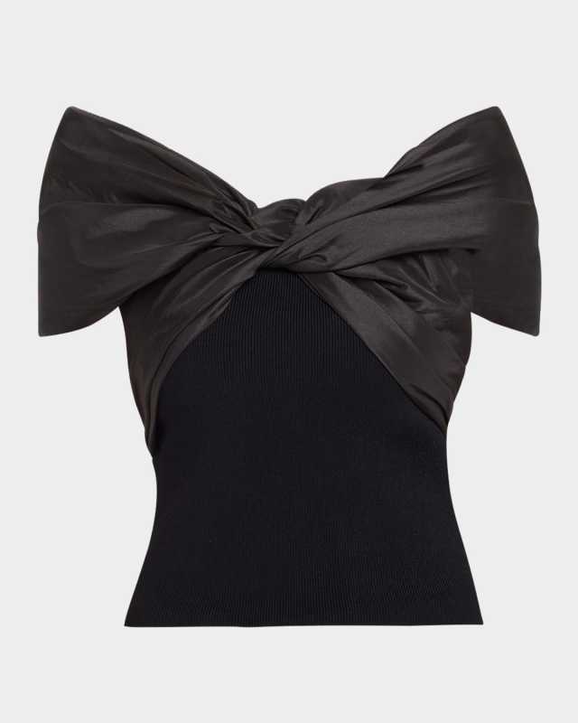 Celiana Combo Off-The-Shoulder Top