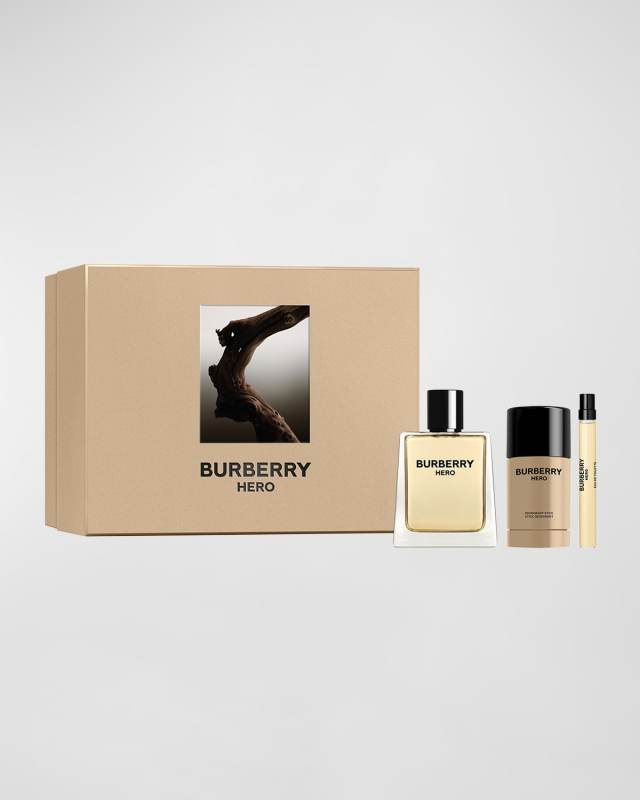 Burberry Men's 3-Piece Burberry Hero Eau de Toilette Gift Set