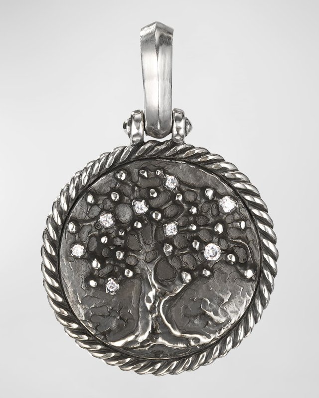 Tree of Life Pendant in Silver, 21mm