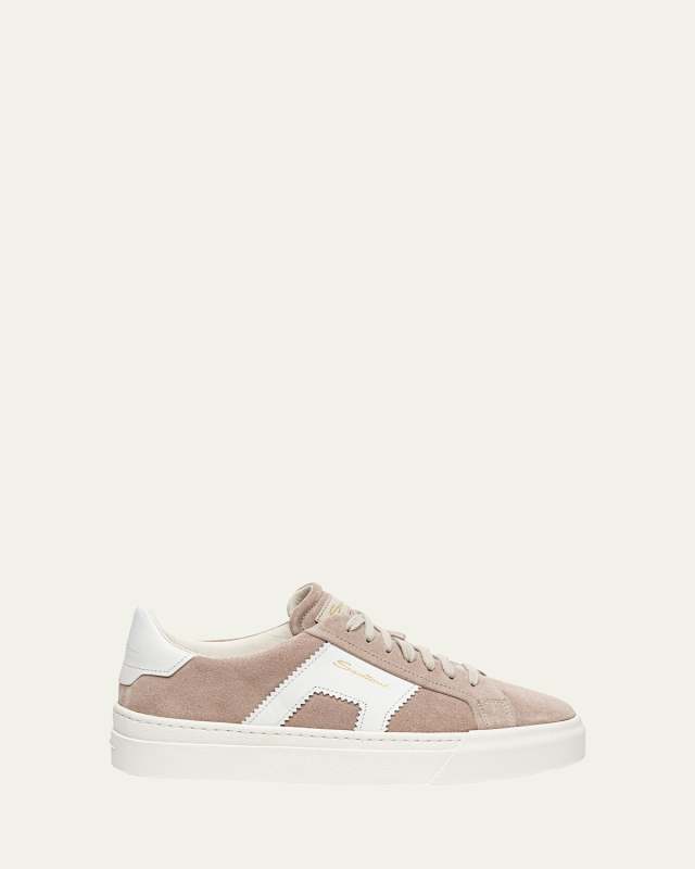 DBS1 Bicolor Mixed Leather Sneakers