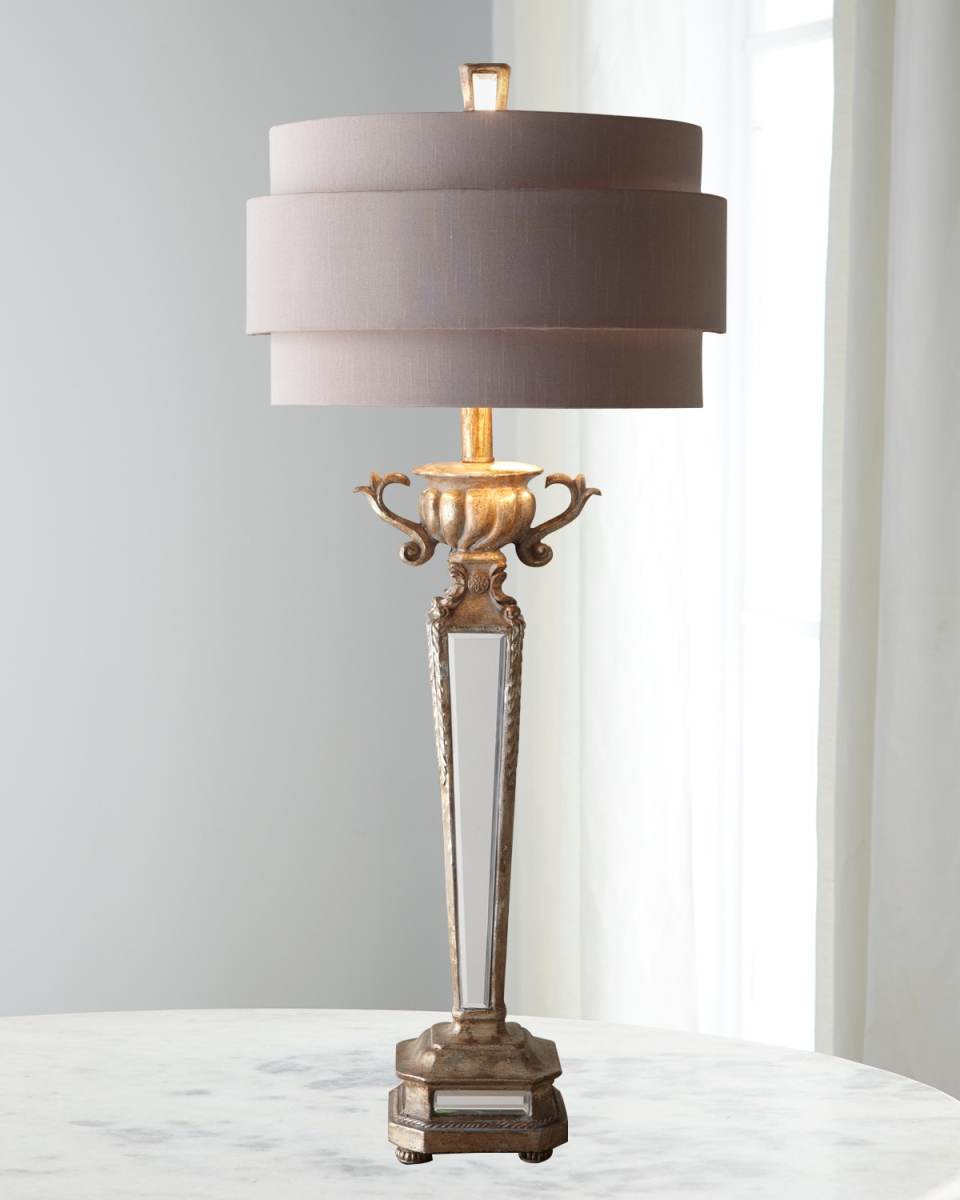 Mirrored Table Lamp