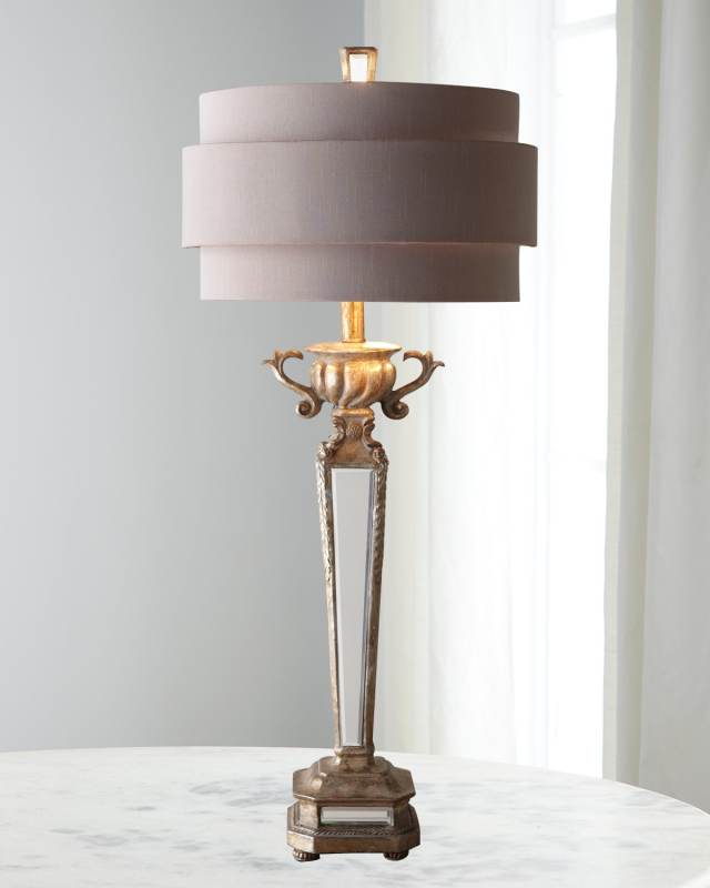 Mirrored Table Lamp