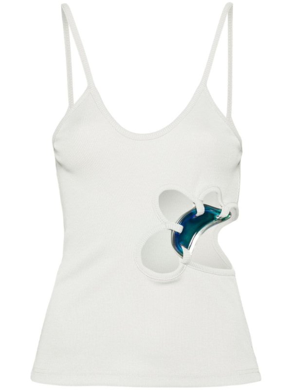 moodstone-embellished tank top