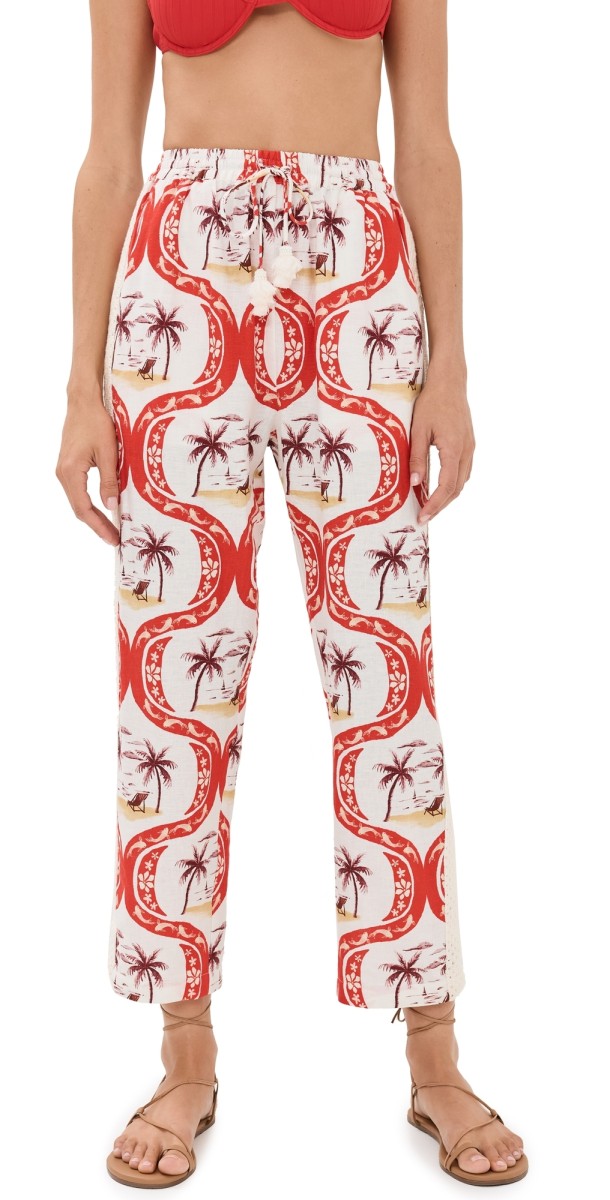 FARM Rio Summer Beach Pants Summer Beach Off-White