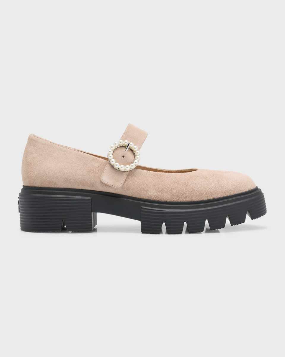 Nolita Suede Pearly Mary Jane Loafers