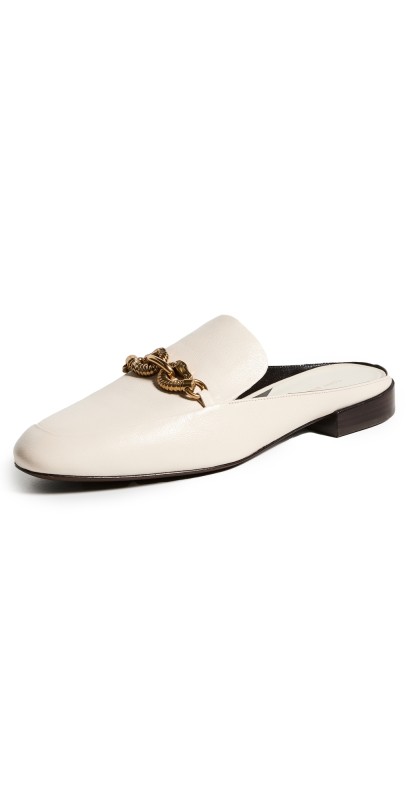 Tory Burch Jessa Backless Loafers Light Cream