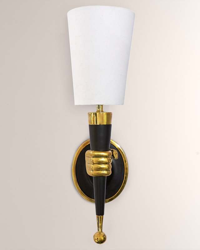 Brass Right Hand Sconce