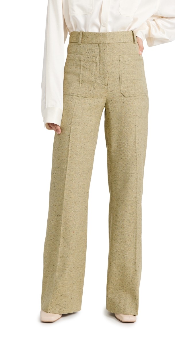 Victoria Beckham Alina Trousers Avocado