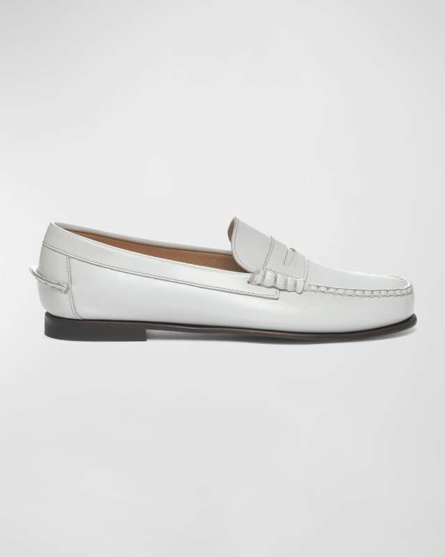 Danielle Pop Leather Penny Loafers