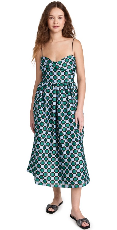 Stine Goya Arya Dress Mesh Check