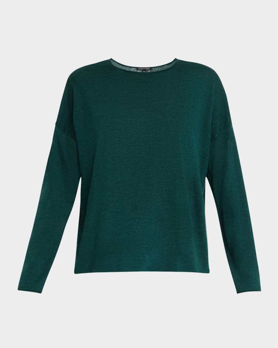 Crewneck Merino Wool Pullov