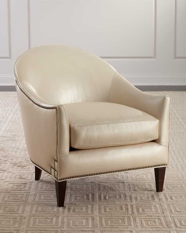 Matrene Leather Club Chair