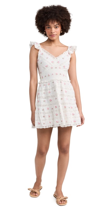 LoveShackFancy Finny Dress Pink Potion