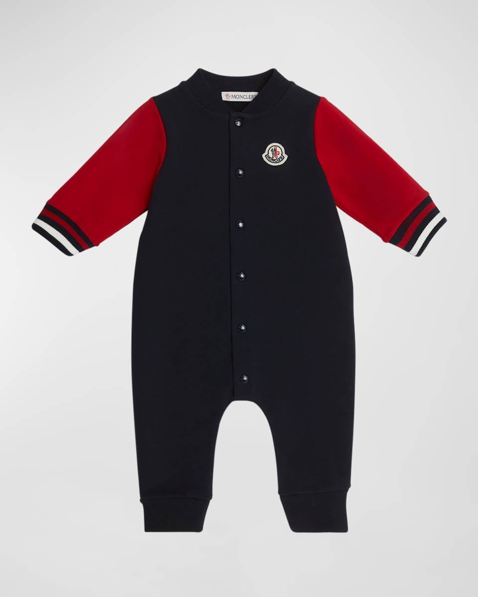 Boy's Embroidered Bell Coverall, Size Newbor