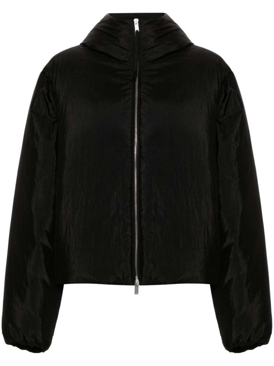 hooded puffer jacket