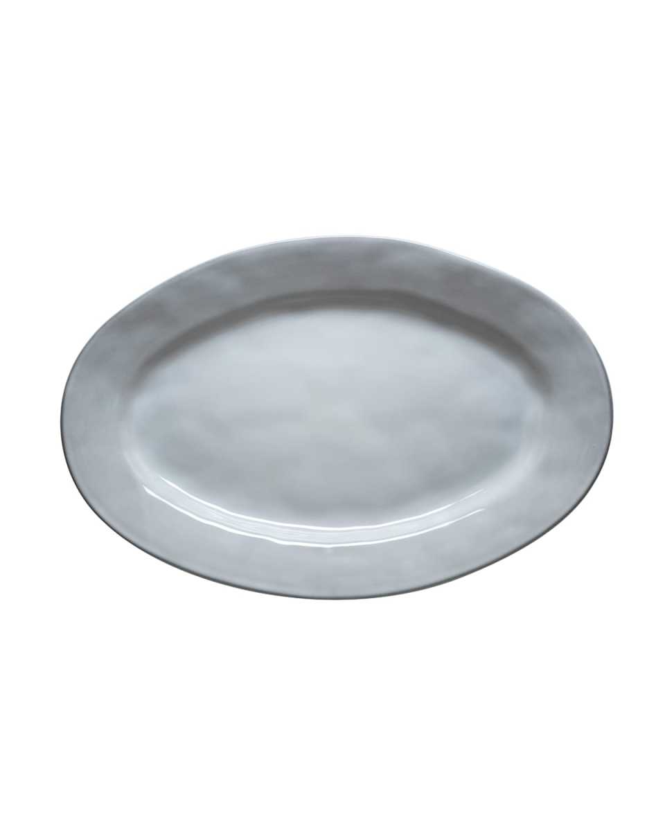 Quotidien 15" Oval Platter - White Truffle