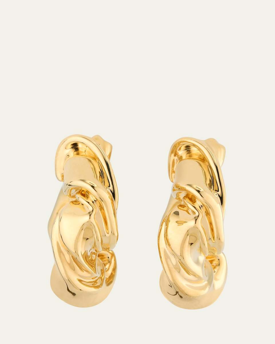 Folded Hoop Earrings