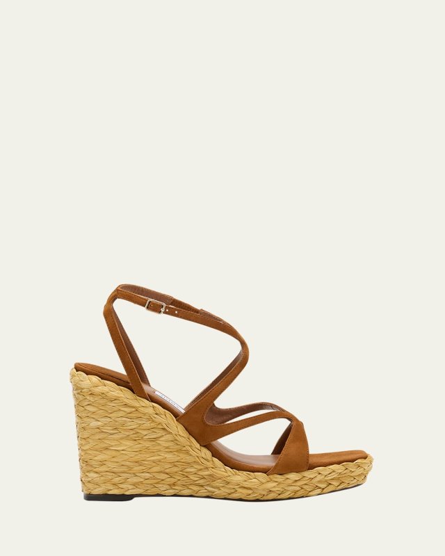 Ayla Suede Wedge Espadrille Sandals