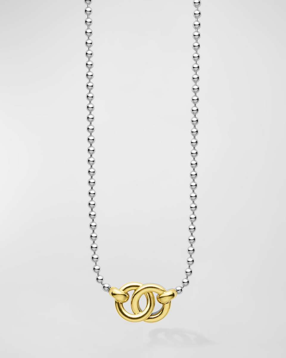 Signature Caviar Interlocking Pendant Necklace