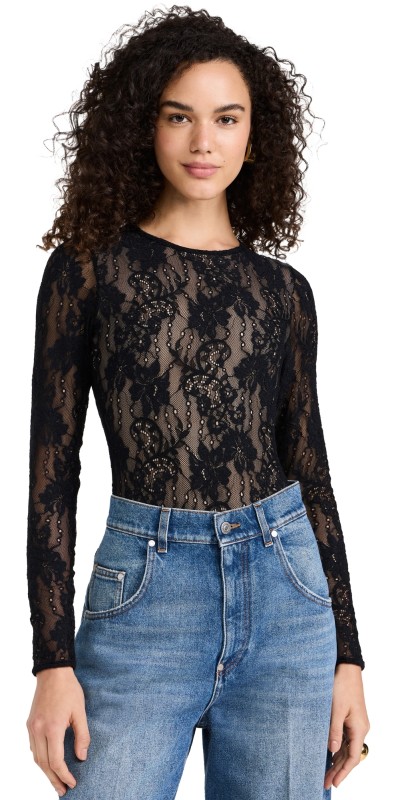 Zimmermann Lace Bodysuit Blush