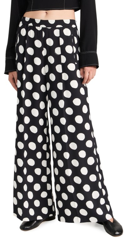 Marni Big Dot Trousers Black