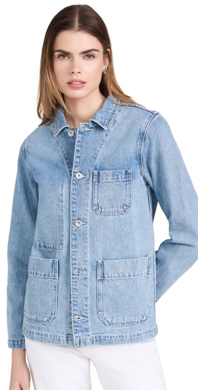 Alex Mill Britt Work Jacket in Denim Vintage Wash