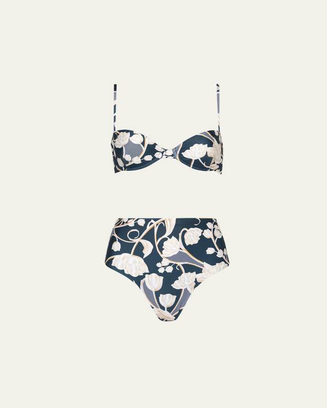 Mostaza Perla Balconette Bikini Top