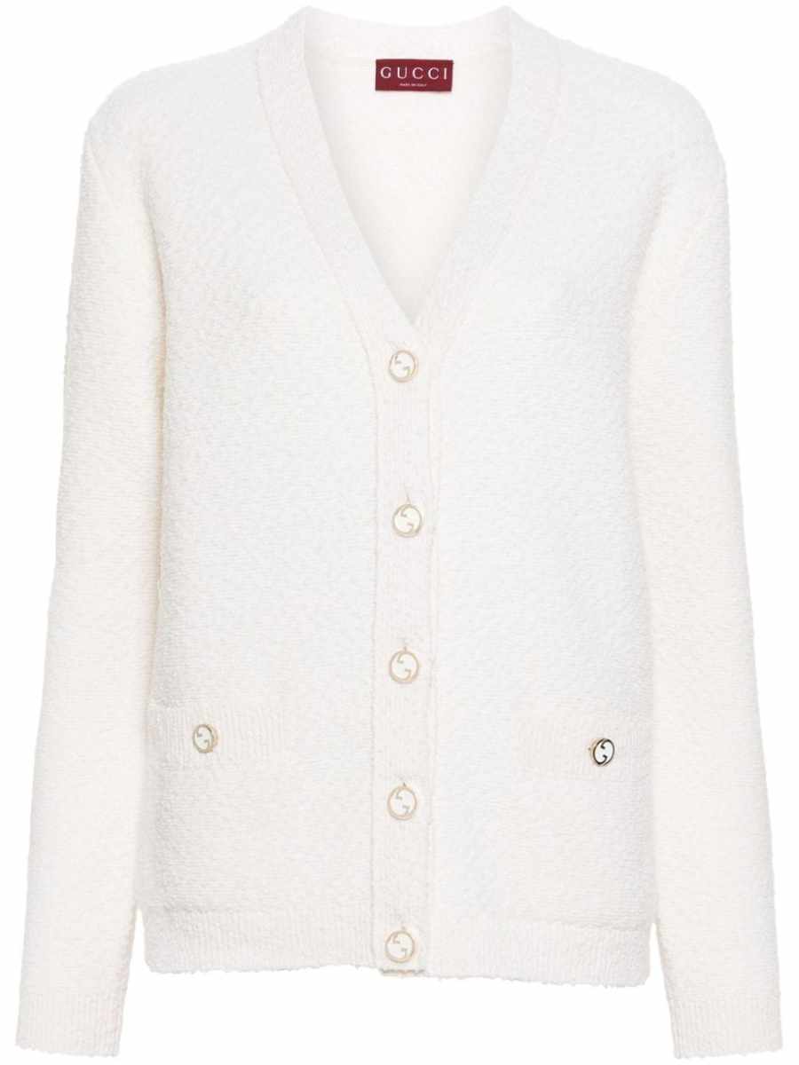 bouclé cardigan