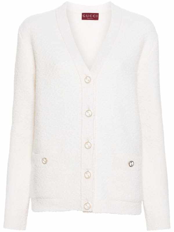 bouclé cardigan