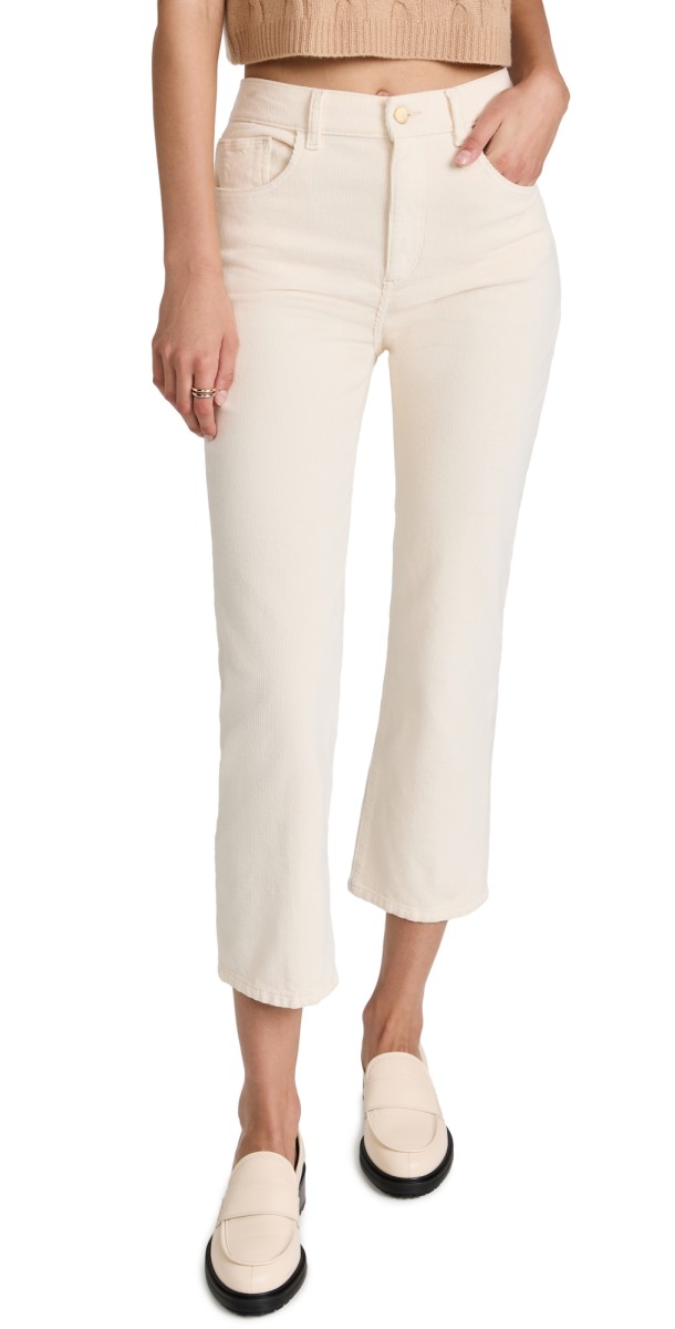 DL1961 Patti Straight Vintage Corduroy Jeans Manilla (Corduroy)