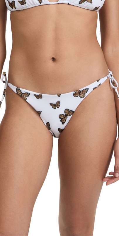 Peixoto Tonie Full Bikini Bottoms Leopard Butterfly
