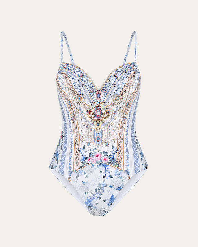 Season of the Siren Molded Underwire One-Piece Swimsuit