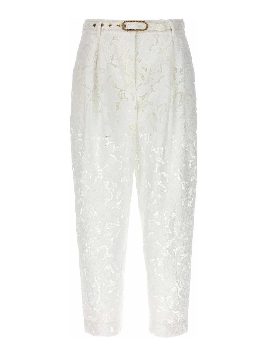 Zimmermann Pantalons Décontractés - Blanc