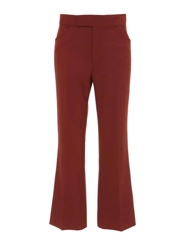 Victoria Beckham Pantalons Décontractés - Marron
