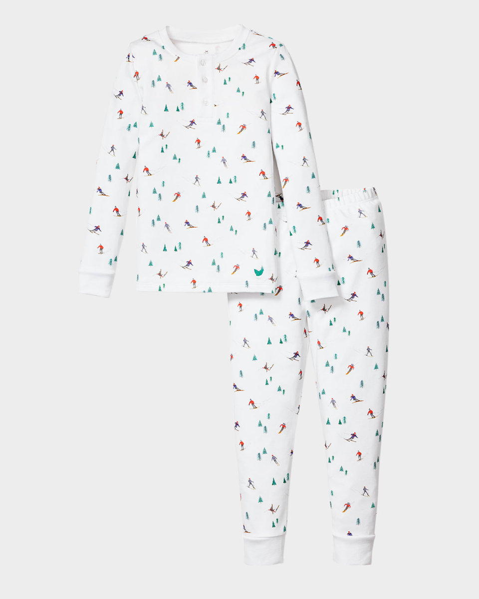 Boy's Apres Ski Printed Pajama Set, Size 2-