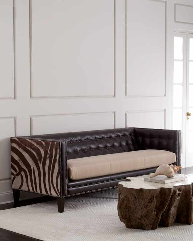 Geronimo Leather Sofa 90"
