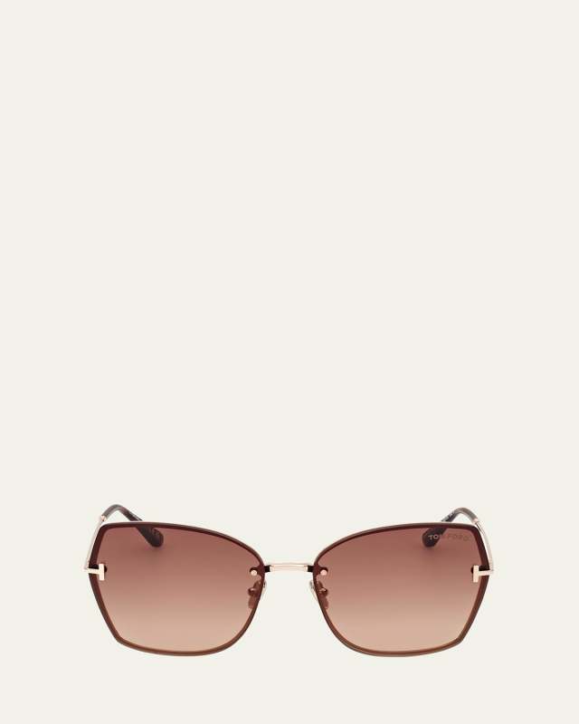 Nickie Metal Butterfly Sunglasses
