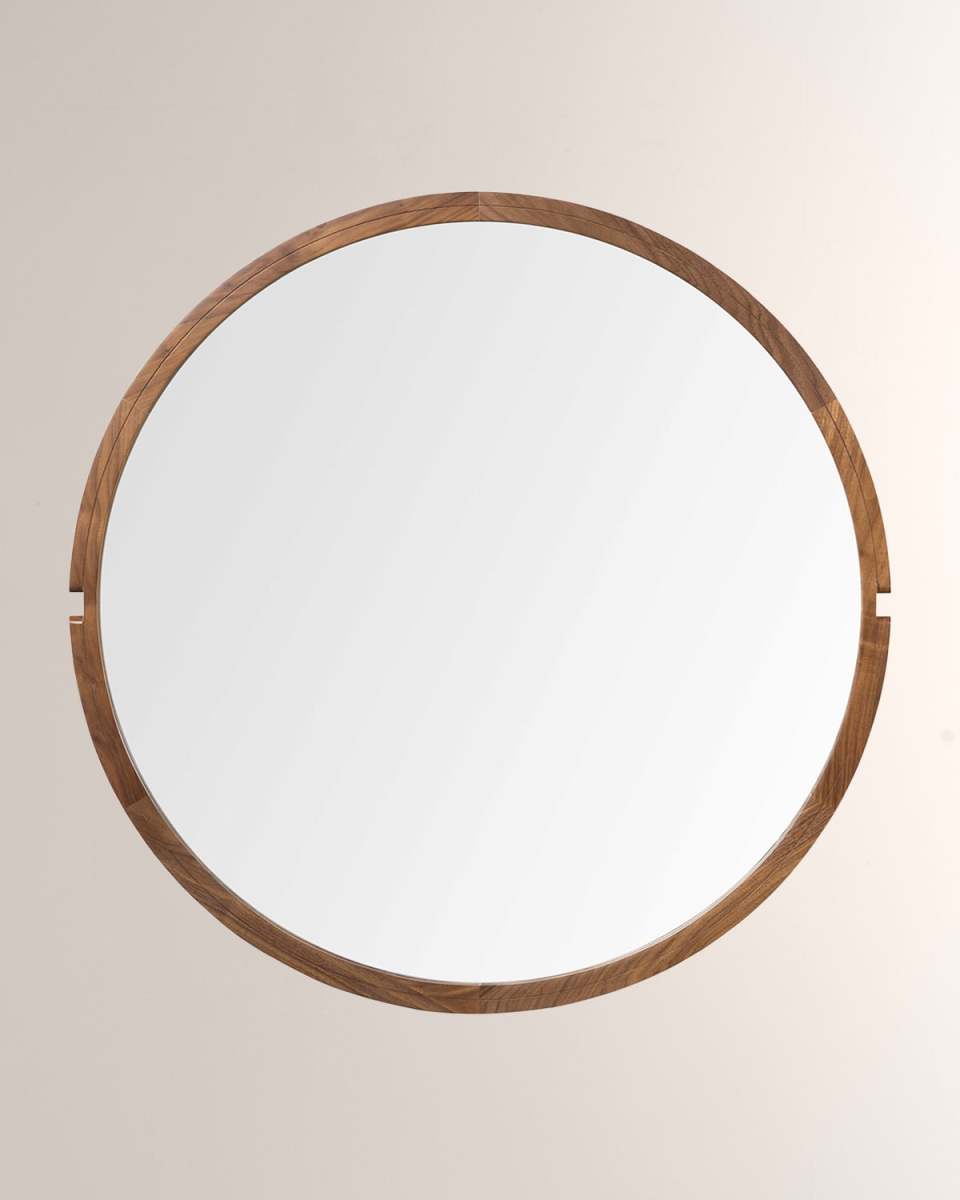 Arturo Natural Walnut Mirror