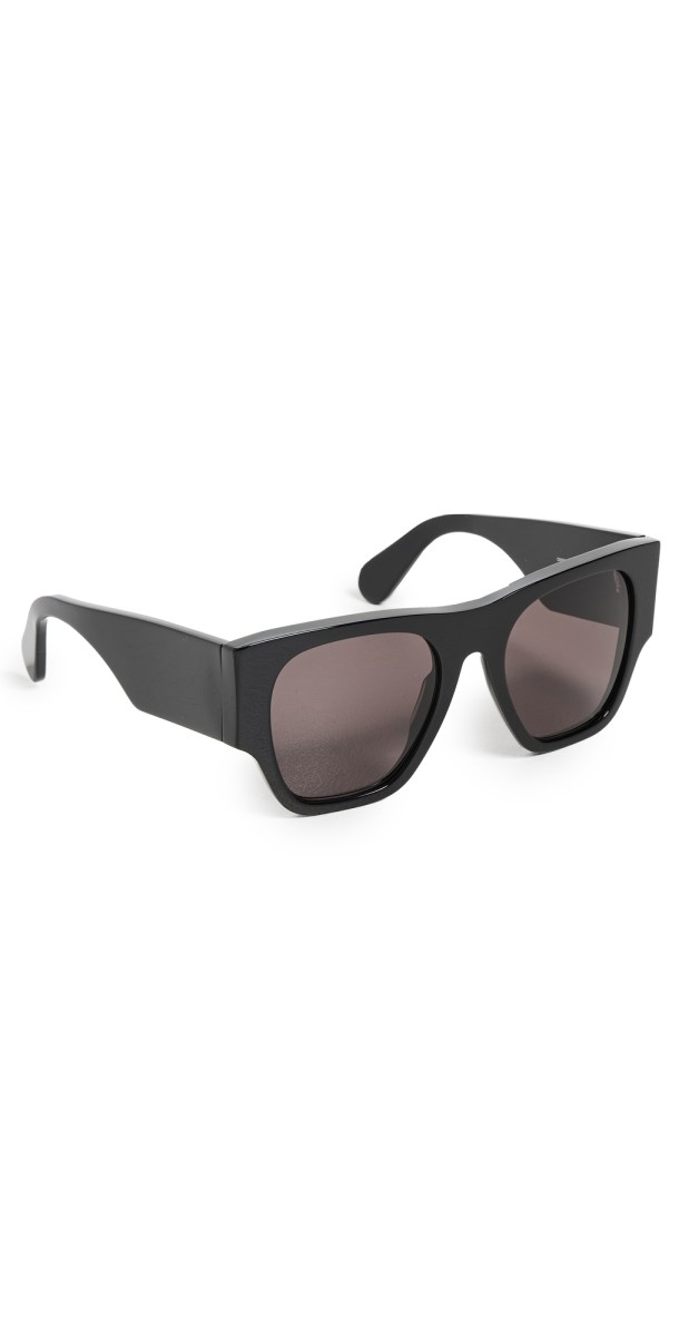 Chloe Oversized Logo Sunglasses Black-Black-Grey