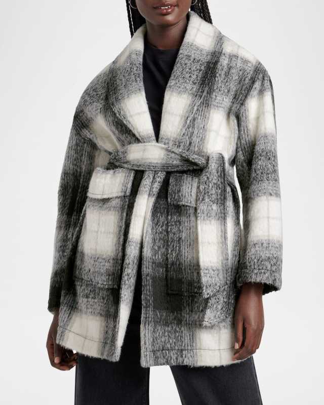 Vanessa Plaid Wool-Blend Jacket