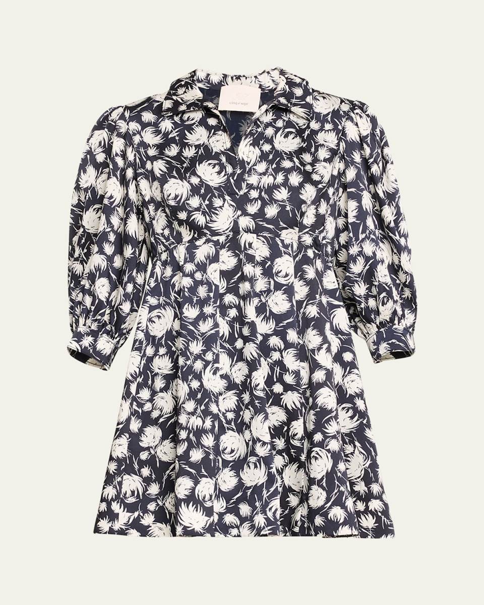 Darby Collared Floral Mini Dress