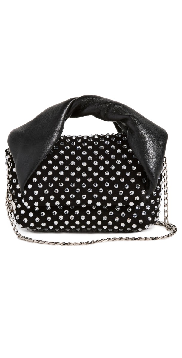 JW Anderson Crystal Nano Twister Bag Black