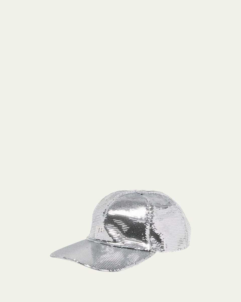 Sequin Monogram Baseball Cap