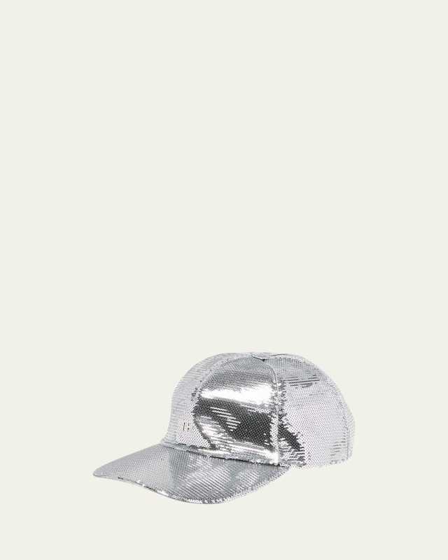 Sequin Monogram Baseball Cap