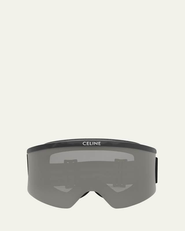 Monochrome Logo-Print Ski Goggles