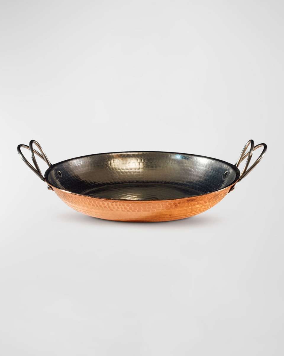 Copper Paella Pan, 10"Dia.